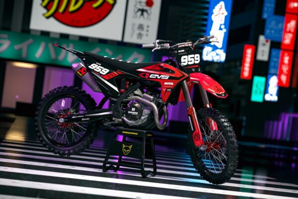 Kit déco motocross GasGas - Syndicate - Rouge Promo