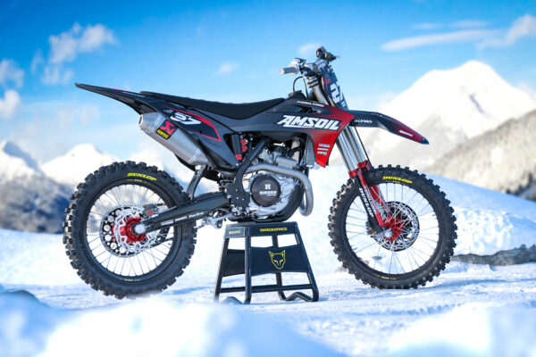 Kit déco motocross GasGas - Throttle - Rouge Promo