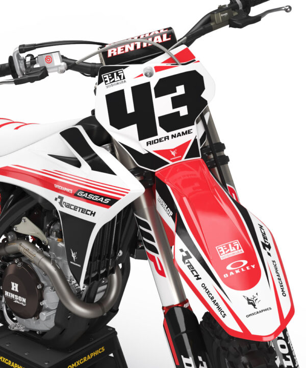 Kit déco motocross GasGas - Tronic - Blanc 2