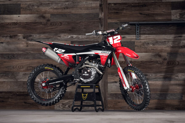 Kit déco motocross GasGas - Vendetta - Rouge Promo