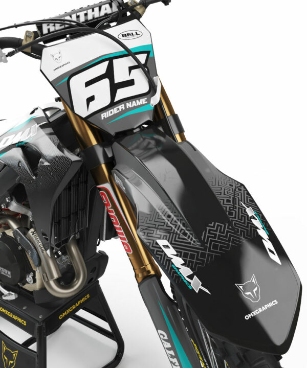 Kit déco motocross Honda - Amaze - Gris Bleu 2