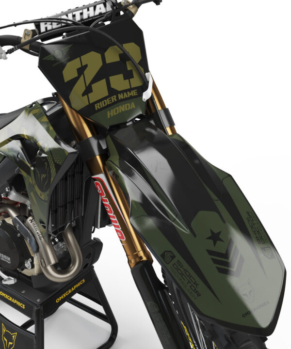Kit déco motocross Honda - Army - Camo 2