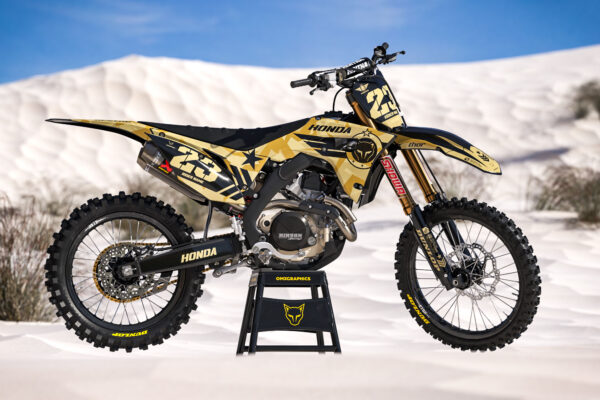 Kit déco motocross Honda - Army - Sand Promo