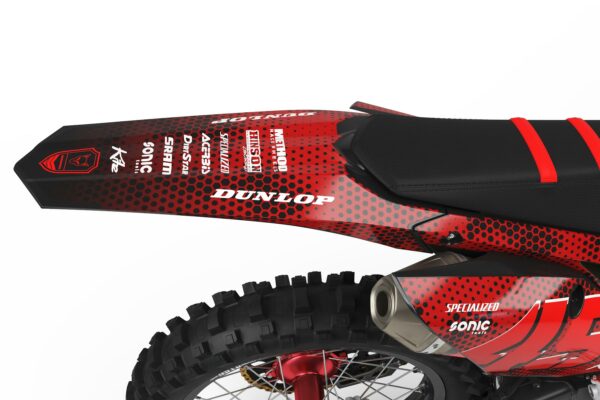 Kit déco motocross Honda - BATTALION - Rouge 3