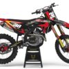 Kit déco motocross Honda - BLAST - Noir Rouge