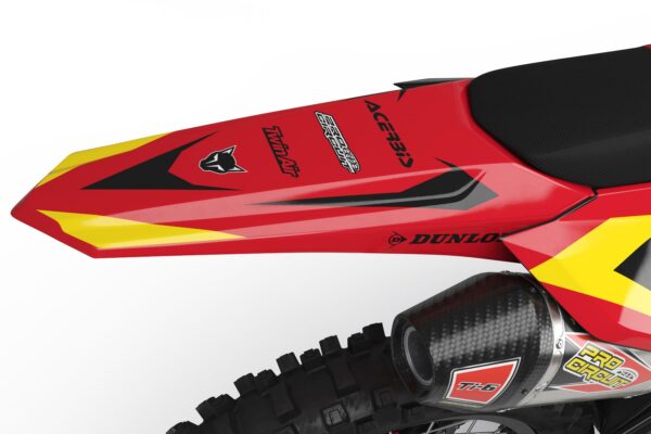 Kit déco motocross Honda - BLAST - Noir Rouge 3