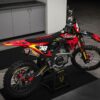 Kit déco motocross Honda - BLAST - Noir Rouge Promo