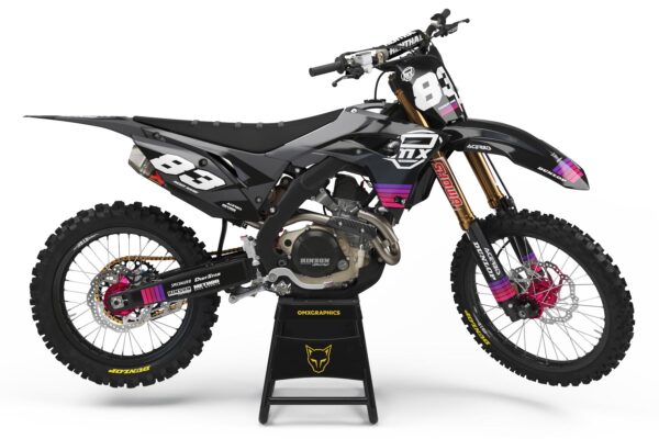 Kit déco motocross Honda - CHARGE - Violet