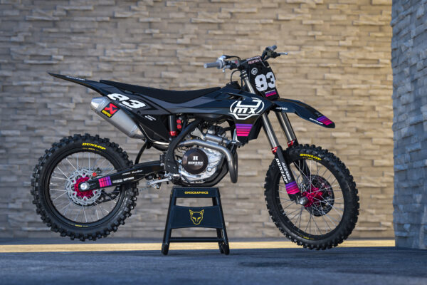 Kit déco motocross Honda - CHARGE - Violet Promo