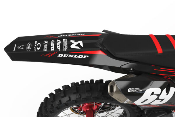 Kit déco motocross Honda - Comet - Rouge 3