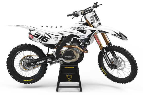 Kit déco motocross Honda - Creed - Blanc