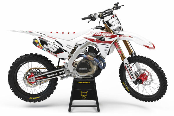 Kit déco motocross Honda - Dagger - Blanc
