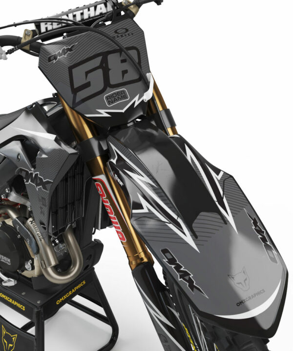 Kit déco motocross Honda - Enigma - Gris 2