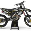 Kit déco motocross Honda - FURY - Noir Gris