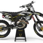 Kit déco motocross Honda - FURY - Noir Gris