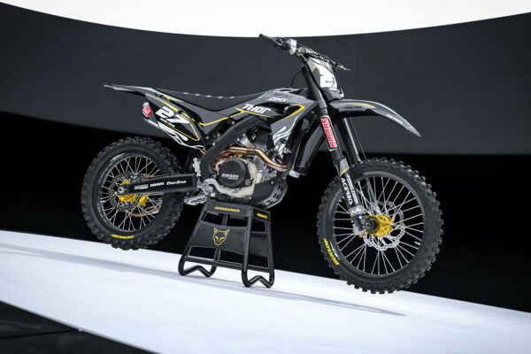 Kit déco motocross Honda - FURY - Noir Gris Promo
