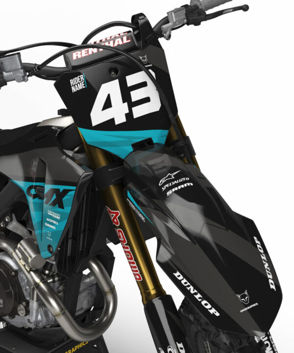 Kit déco motocross Honda - Frost - Bleu 2