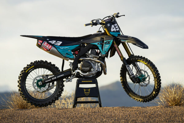 Kit déco motocross Honda - Frost - Bleu Promo