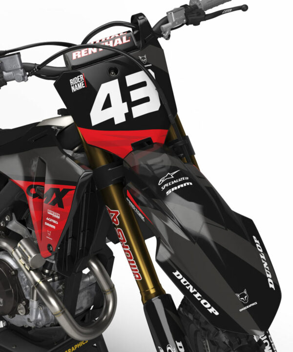 Kit déco motocross Honda - Frost - Rouge 2