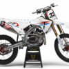 Kit déco motocross Honda - Glitch - Rouge Bleu