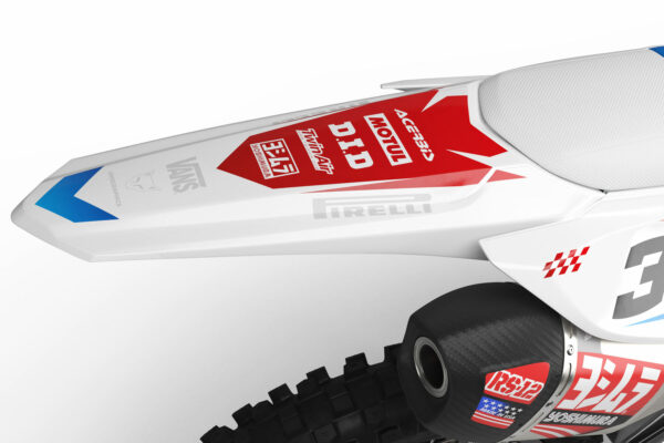 Kit déco motocross Honda - Glitch - Rouge Bleu 2