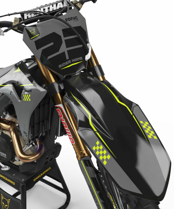 Kit déco motocross Honda - HOLESHOT - Gris 2