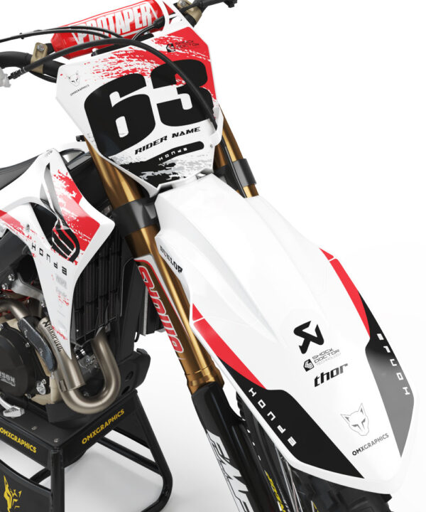 Kit déco motocross Honda - Hangout - Blanc 2