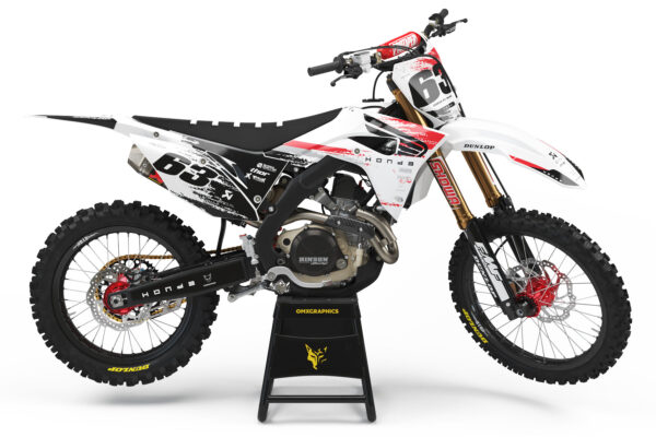 Kit déco motocross Honda - Hangout - Blanc