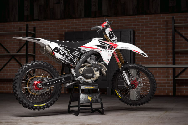 Kit déco motocross Honda - Hangout - Blanc Promo