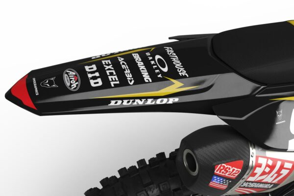 Kit déco motocross Honda - Instinct - Gris Noir 3