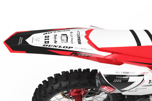 Kit déco motocross Honda - Katana - Rouge 3