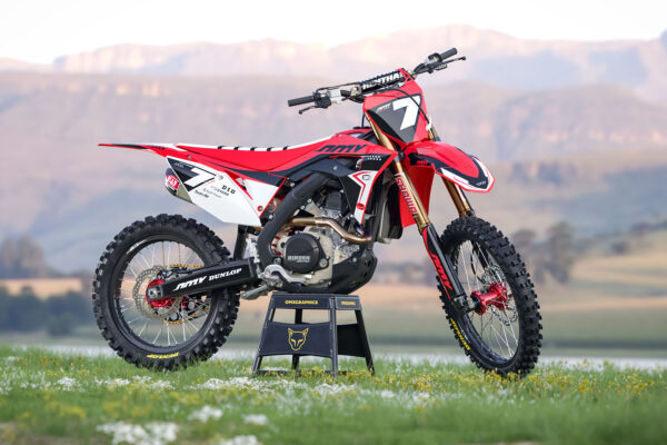 Kit déco motocross Honda - Katana - Rouge Promo