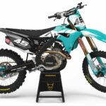 Kit déco motocross Honda - Local - Bleu