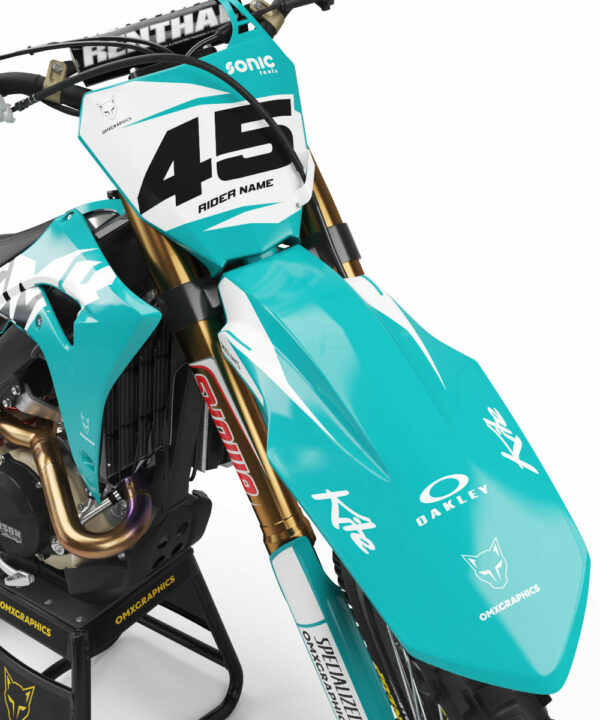 Kit déco motocross Honda - Local - Bleu 2