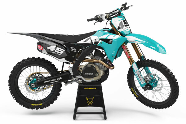 Kit déco motocross Honda - Local - Bleu