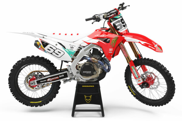 Kit déco motocross Honda - MONSTER - Rouge