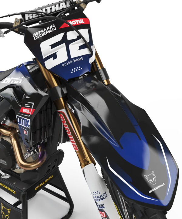 Kit déco motocross Honda - Ominous - Bleu 2