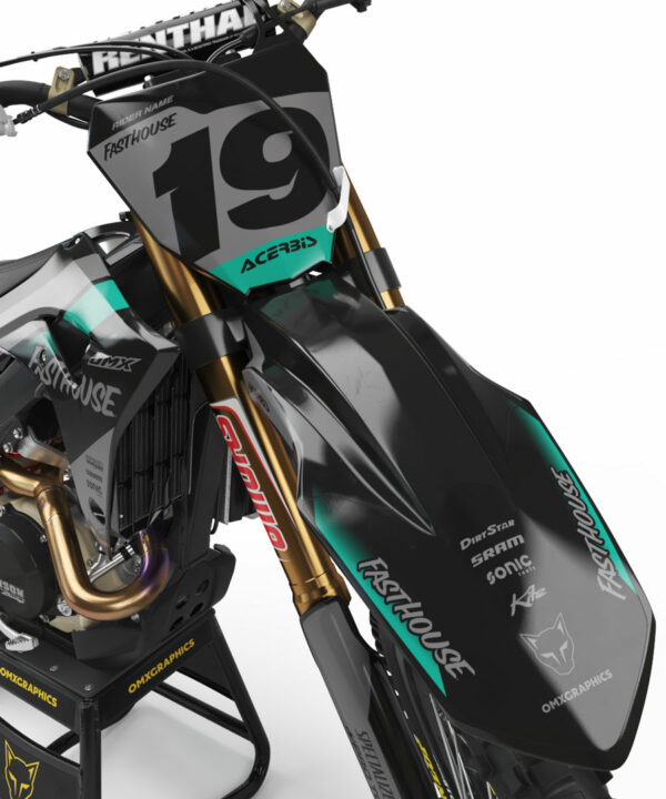 Kit déco motocross Honda - PHANTOM - Noir 2