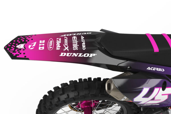 Kit déco motocross Honda - Pixel - Rose 3