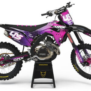 Kit déco motocross Honda - Pixel - Rose