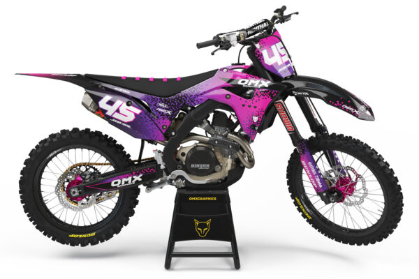 Kit déco motocross Honda - Pixel - Rose