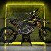 Kit déco motocross Honda - RHYME - Noir Jaune Promo