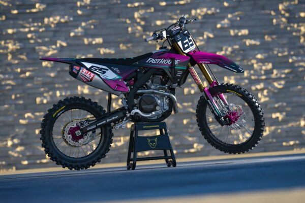 Kit déco motocross Honda - Reckless - Rose Promo