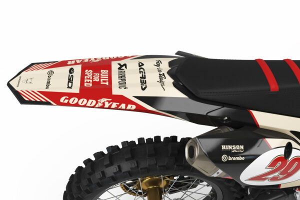 Kit déco motocross Honda - Redline - Retro Beige 3