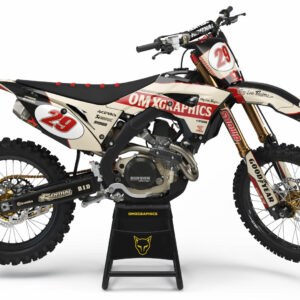 Kit déco motocross Honda - Redline - Retro Beige