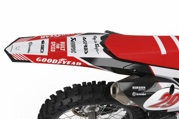 Kit déco motocross Honda - Redline - Retro Gris 3