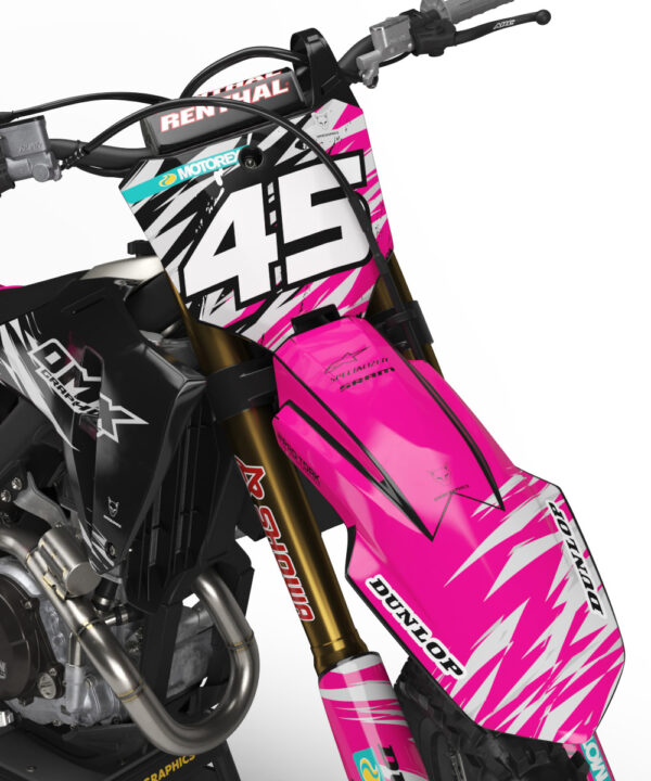 Kit déco motocross Honda - Ripcore - Rose 2