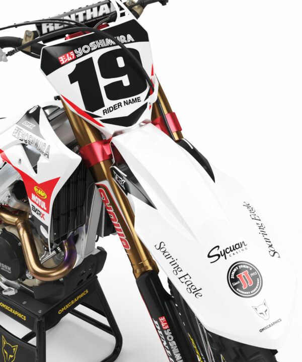 Kit déco motocross Honda - SUPERCROSS - Blanc 2