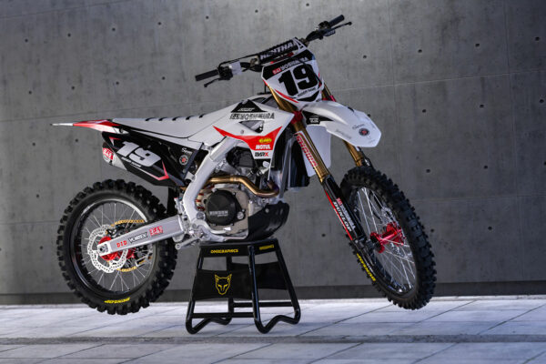 Kit déco motocross Honda - SUPERCROSS - Blanc Promo