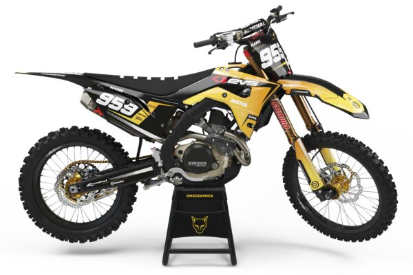 Kit déco motocross Honda - SYNDICATE - Jaune